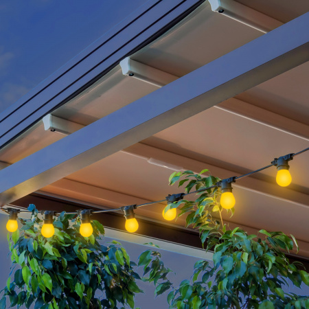 Гирлянда светодиодная "Белт Лайт" Gauss серия Holiday, 10 ламп, 7,7 м, IP44, жёлтый, 1/6