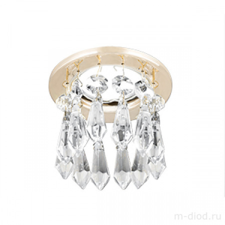 Светильник Gauss Brilliance PT004, Кристалл/Золото, Gu5.3 1/30