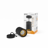 Светильник Gauss Overhead подвес цил12W 660lm 3000K 170-240V IP20 79*100мм черный золото LED 1/10