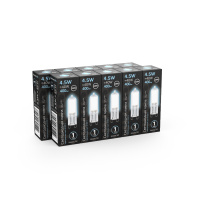 Лампа Gauss G9 AC220-240V 4.5W 400lm 4100K стекло LED 1/10/200