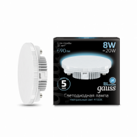 Лампа Gauss GX53 8W 690lm 4100K LED 1/10/100