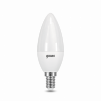 Лампа Gauss Свеча 9.5W 950lm 6500К E14 LED 1/10/100