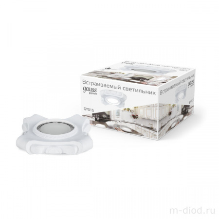 Светильник Gauss Gypsum Exclusive GY015 белый, Gu5.3 1/24