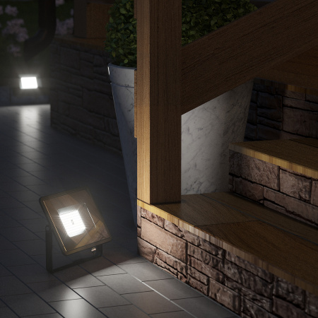 Прожектор Gauss Qplus 50W 4250lm 6500K 200-240V IP65 графитовый LED 1/10