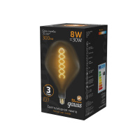 Лампа Gauss Filament SD160 8W 300lm 2400К Е27 gray flexible LED 1/6 Лампа Gauss Filament SD160 8W 300lm 2400К Е27 gray flexible LED 1/6