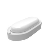 Светильник ЖКХ Gauss LITE овал 15W 1200lm 6500K 200-240V IP65 200*98*46мм белый LED 1/40