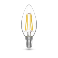 Лампа Gauss Basic Filament Свеча 5,5W 510lm 2700К Е14 LED (3 лампы в упаковке) 1/20