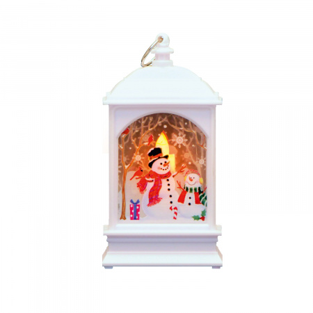Фонарь новогодний светодиодный "Снеговик" Gauss серия Holiday, 0,1W, тёплый свет, белый, батарейки в комплекте, 1/100