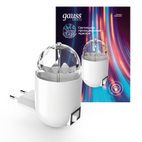 Светильник розеточный MOOD 3W 220-240V белый с фиксированной проекцией "диско" LED 1/50