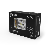 Блок питания Gauss 40W 12V IP20 1/72