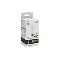 Лампа Gauss Elementary A67 25W 2000lm 3000K E27 LED 1/10/50