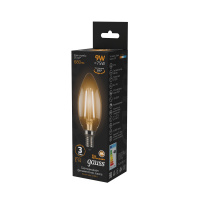 Лампа Gauss Filament Свеча 9W 680lm 2700К Е14 LED 1/10/50 Лампа Gauss Filament Свеча 9W 680lm 2700К Е14 LED 1/10/50