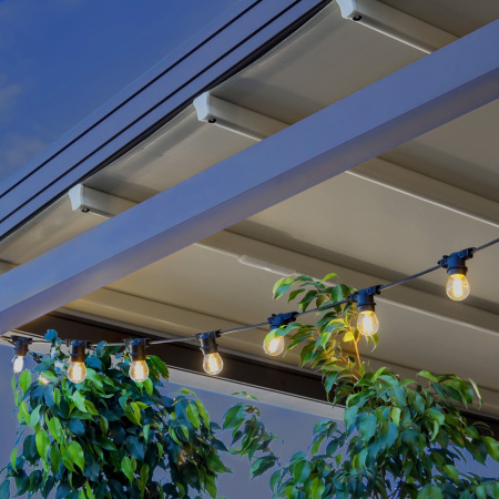 Гирлянда "Белт Лайт" Gauss серия Holiday для сменных ламп Е27, 10 ламп, 8 м, IP65, черный, 1/8