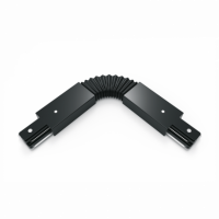 Коннектор Gauss для трековых шинопроводов гибкий (I) черный 1/50