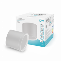 Светильник Gauss Overhead накл цил 10W 720lm 4100K 170-240V IP20 88*75мм белый с расс LED 1/30