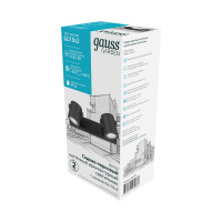 Светильник садово-парковый Gauss Sonata настенный архитектурный 2*GU10, 2*35W, 280*90*130мм, 170-240V / 50Hz, IP 54 (1/12)