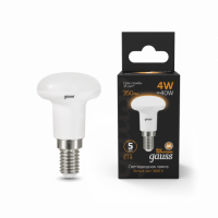 Лампа Gauss R39 4W 350lm 3000K Е14 LED 1/10/100