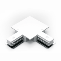 Коннектор Gauss для встраиваемых трековых шинопроводов угловой (L) белый 1/50