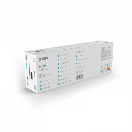 Настенный светодиодный светильник Gauss Medea BR024 12W 770lm 200-240V 550mm LED 1/20