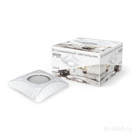 Светильник Gauss Gypsum Exclusive GY016 белый, Gu5.3 1/24