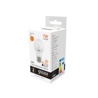 Лампа Gauss Elementary A60 7W 520lm 3000K E27 LED 1/10/50