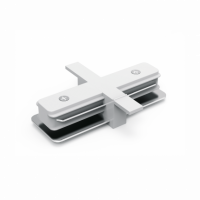 Коннектор Gauss для встраиваемых трековых шинопроводов прямой (I) белый 1/50