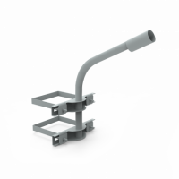 Кронштейн Gauss для уличных светильников на опору с 2 хомутами 625х460х680 D48мм 1/6