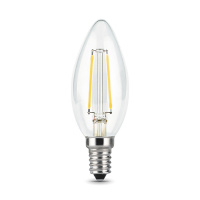 Лампа Gauss Filament Свеча 9W 680lm 2700К Е14 LED 1/10/50 Лампа Gauss Filament Свеча 9W 680lm 2700К Е14 LED 1/10/50