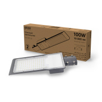 Светильник уличный Gauss Avenue 100W 10000lm 3000K 190-250V IP65 420*160*57мм черн КСС "Ш" LED 1/10
