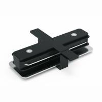 Коннектор Gauss для встраиваемых трековых шинопроводов прямой (I) черный 1/50