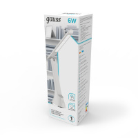 Светильник настольный Gauss модель GTL203 6W 380lm 4000K 170-265V белый диммируемый LED 1/20