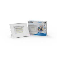 Прожектор Gauss Elementary 50W 4500lm 6500K 200-240V IP65 белый LED 1/10 Прожектор Gauss Elementary 50W 4500lm 6500K 200-240V IP65 белый LED 1/10