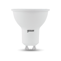 Лампа Gauss MR16 5W 500lm 3000K GU10 диммируемая LED 1/10/100