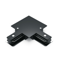 Коннектор Gauss для встраиваемых трековых шинопроводов угловой (L) черный 1/50