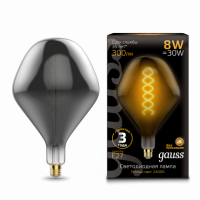 Лампа Gauss Filament SD160 8W 300lm 2400К Е27 gray flexible LED 1/6 Лампа Gauss Filament SD160 8W 300lm 2400К Е27 gray flexible LED 1/6