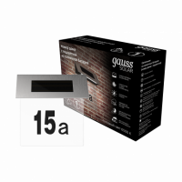 Номер дома на солнечной батарее LED Gauss Solar, 6500K, 1/12