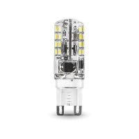 Лампа Gauss G9 AC150-265V 3W 230lm 2700K силикон LED 1/10/200