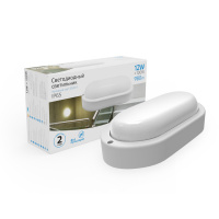 Светильник ЖКХ Gauss Elementary овал 12W 980lm 6500K 160-260V IP65 160x90x46 белый LED 1/40 Светильник ЖКХ Gauss Elementary овал 12W 980lm 6500K 160-260V IP65 160x90x46 белый LED 1/40