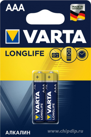 Батарейки VARTA LONGLIFE AAA бл. 2