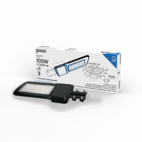 Светильник уличный Gauss Qplus 100W 12000lm 5000K 120-260V IP65 455*180*49мм черный КСС "Ш" LED 1/4