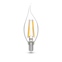 Лампа Gauss Basic Filament Свеча на ветру 5,5W 530lm 4100К Е14 LED (3 лампы в упаковке) 1/20