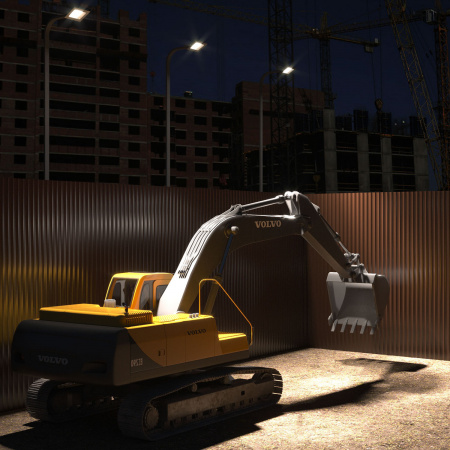 Прожектор Gauss Elementary 150W 12800lm 6500К 175-265V IP65 черный LED 1/4