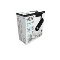 Светильник трековый Gauss цилиндр 32W 2750lm 4000K 180-240V IP20 75*220мм черный угол 24º LED 1/40