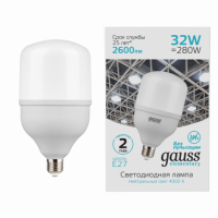Лампа Gauss Elementary T100 32W 2700lm 6500K E27 LED 1/20