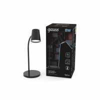 Светильник настольный Gauss Qplus модель GTL603 8W 600lm 4000K 170-265V черный диммируемый LED 1/8
