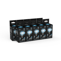 Лампа Gauss Filament Шар 7W 580lm 4100К Е14 шаг. диммирование LED 1/10/50