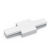 Коннектор Gauss для трековых шинопроводов прямой (I) белый 1/50