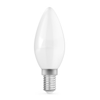 Лампа Gauss Basic Filament Свеча 4,5W 380lm 2700К Е14 milky LED 1/10/50
