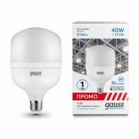 Лампа Gauss Elementary T120 40W 3150lm 6500K E27/E40 Promo LED 1/20