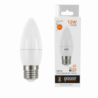 Лампа Gauss Elementary Свеча 12W 950lm 3000K E27 LED 1/10/100